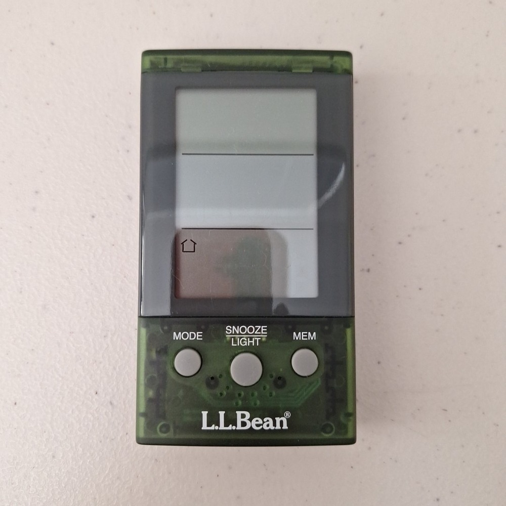 LL Bean Thermo Digital Clock Model OFHC9 Freestanding or Hanging TESTED WORKS